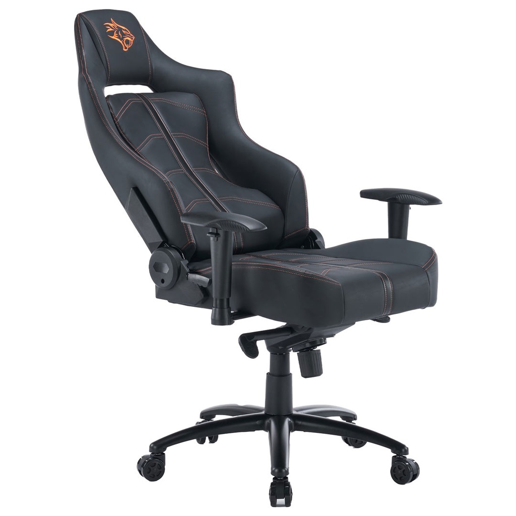 Porodo Gaming Predator Pro Chair Molded Backrest & Seat with 2D Armrest - Black/Orange