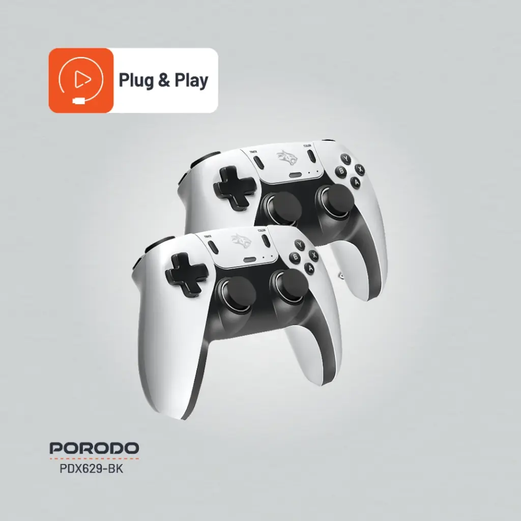 Porodo Gaming Projector with Controllers - Black