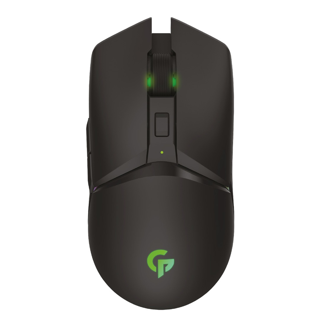 Porodo Gaming 7D Wireless RGB Mouse 10000 DPI with Built-In Rechargeable Battery 600mAh - Black