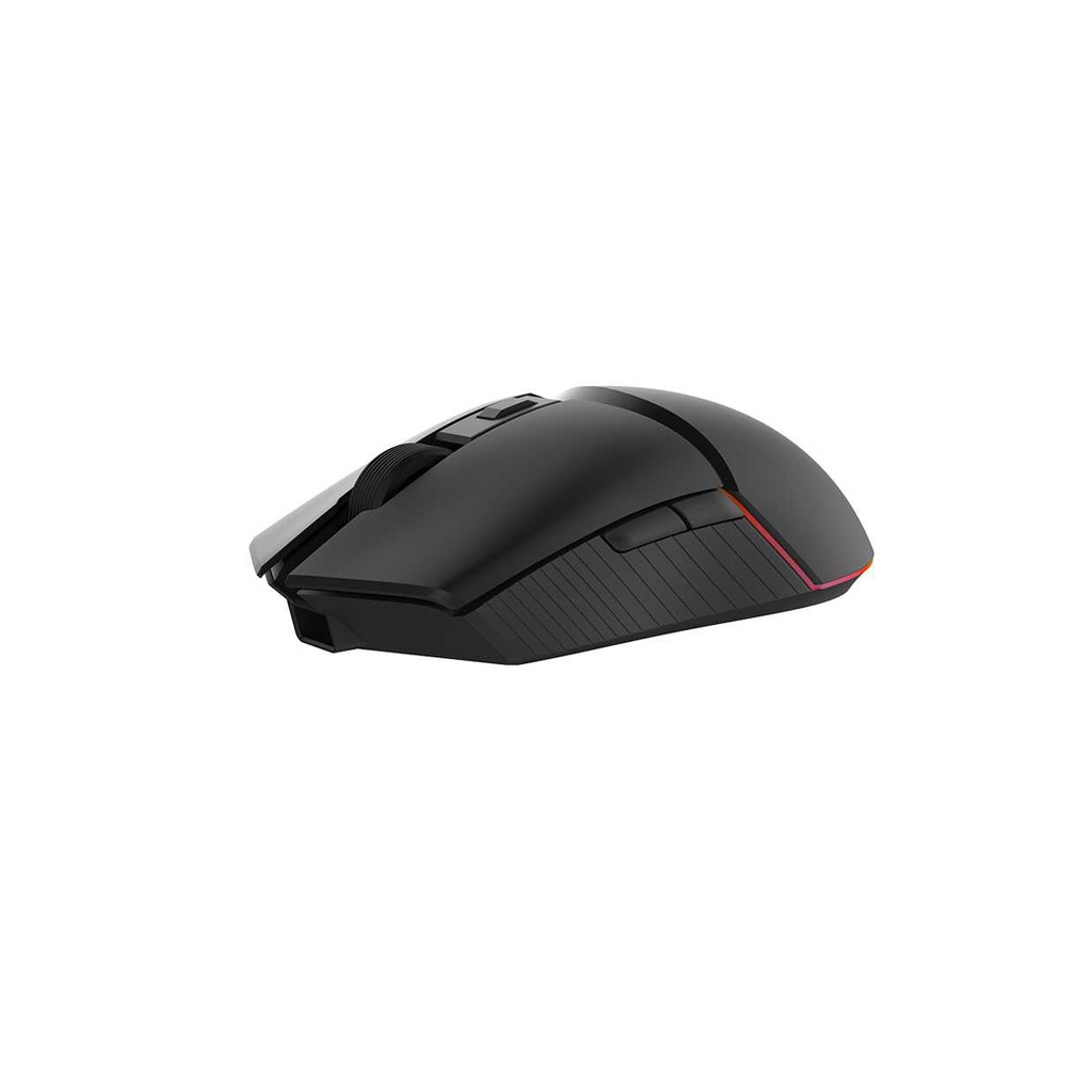 Porodo Gaming 7D Wireless RGB Mouse 10000 DPI with Built-In Rechargeable Battery 600mAh - Black