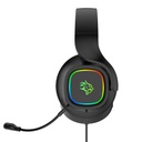 Porodo Gaming RGB Headphone with Detachable Microphone - Black	
