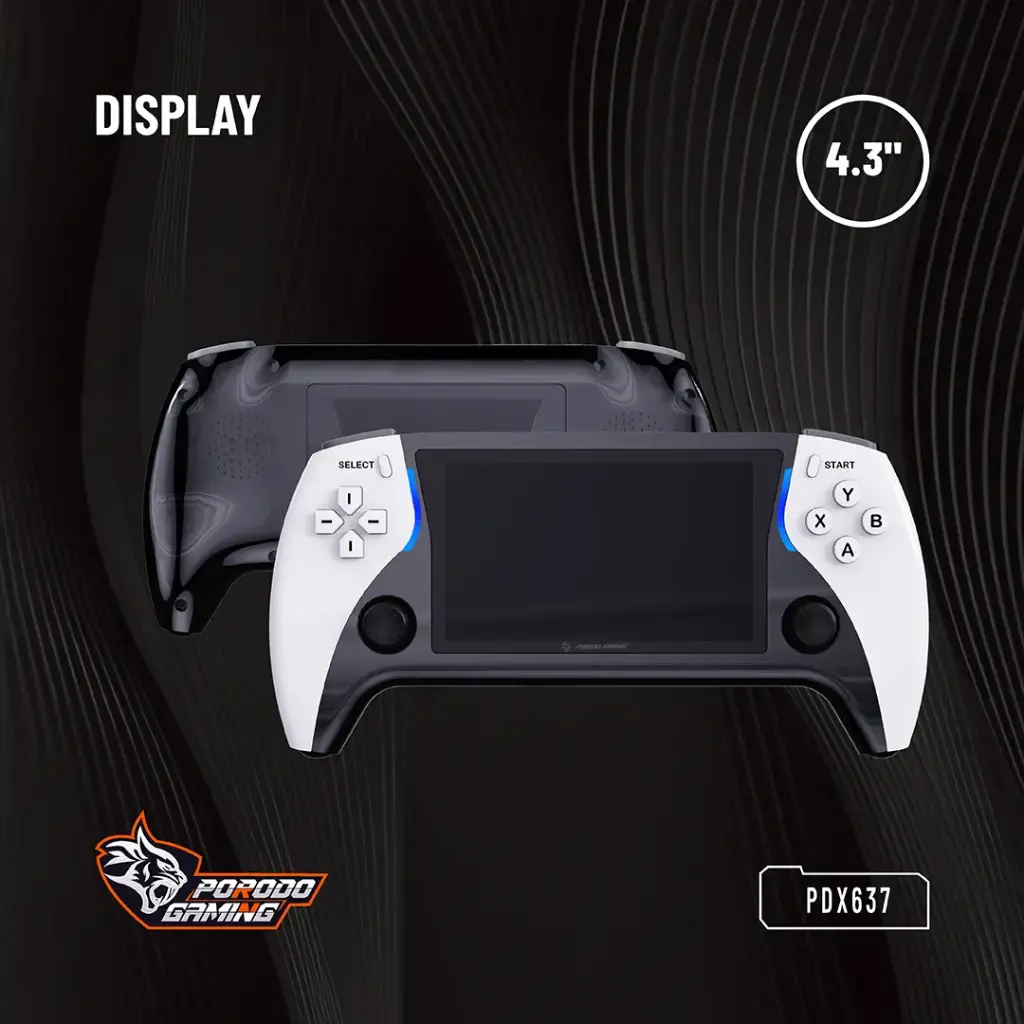 Porodo Gaming Arcade X Game Console - Black and White