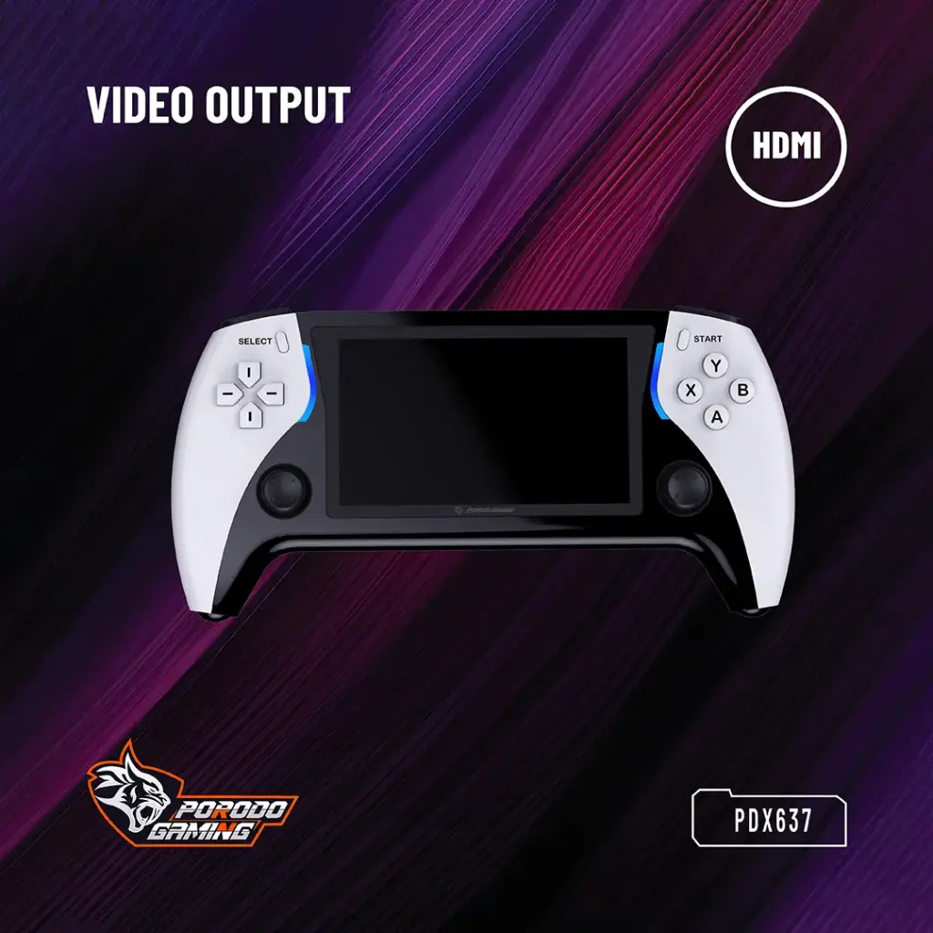 Porodo Gaming Arcade X Game Console - Black and White