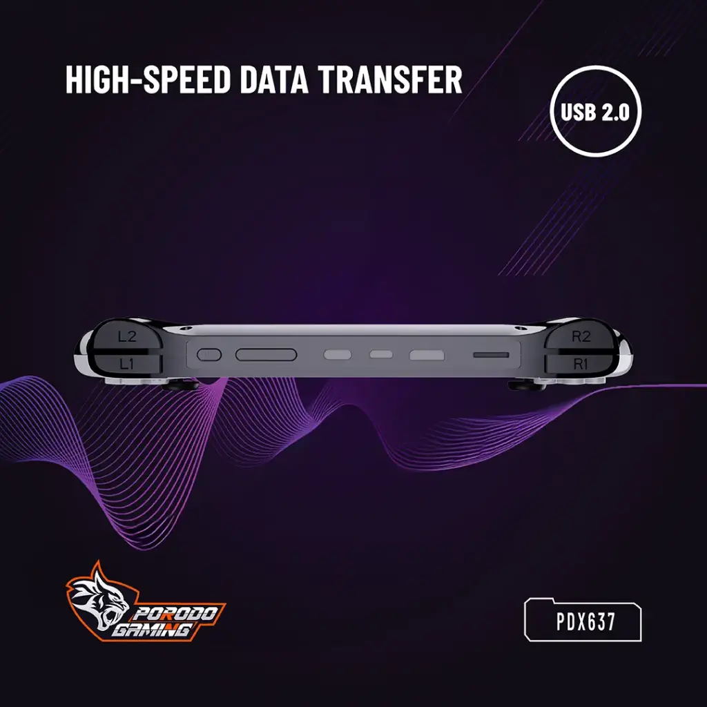 Porodo Gaming Arcade X Game Console - Black and White