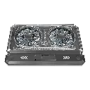 Porodo Gaming Crystal Shell Laptop Cooling Pad - Black