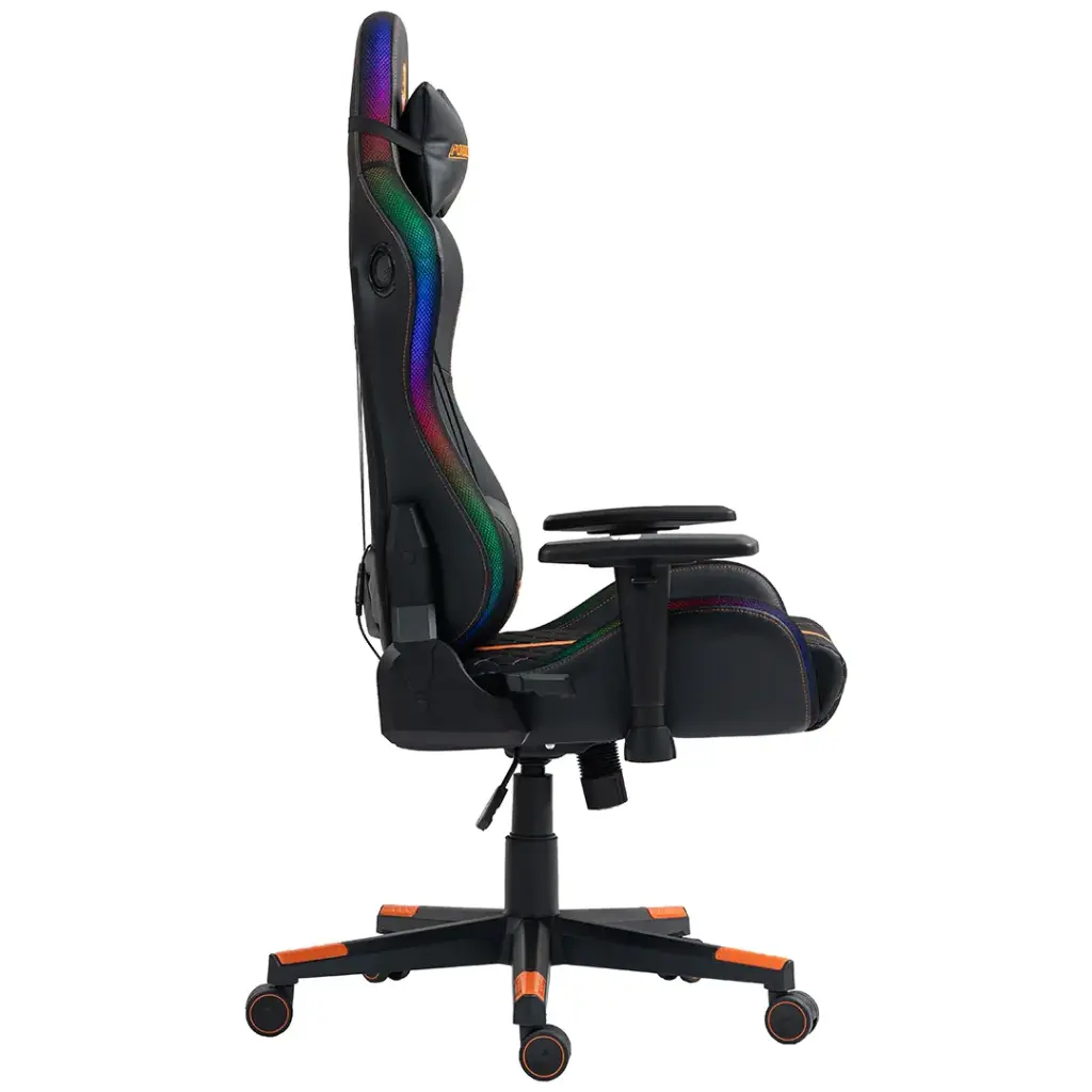 Porodo Gaming Ergonomic RGB Gaming Chair - BlackOrange (3).webp