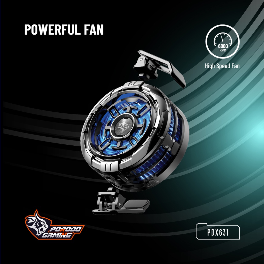 Porodo Gaming Freezing Semiconductor Charging  Magsafe  - Black