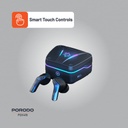 Porodo Gaming Ultra Low-Latency Gaming Earbuds - Black