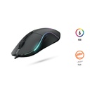 Porodo Gaming Mouse 7D Wired, 6 Breathing RGB, Rubberized Surface