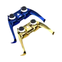 Porodo Gaming PS5 Controller Decorative Panel combo - Blue + Gold