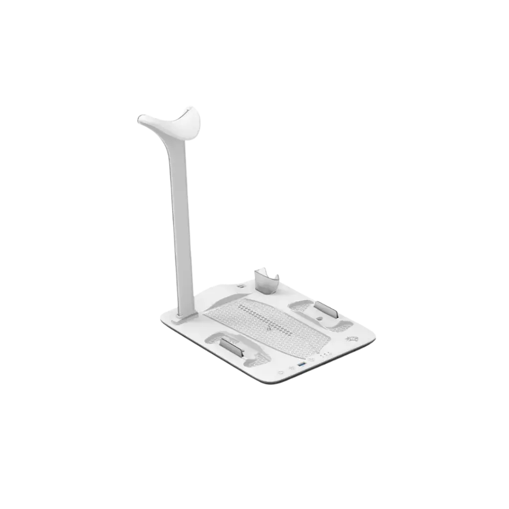 Porodo Gaming PS5 Slim Stand With Magnetic Charger - White