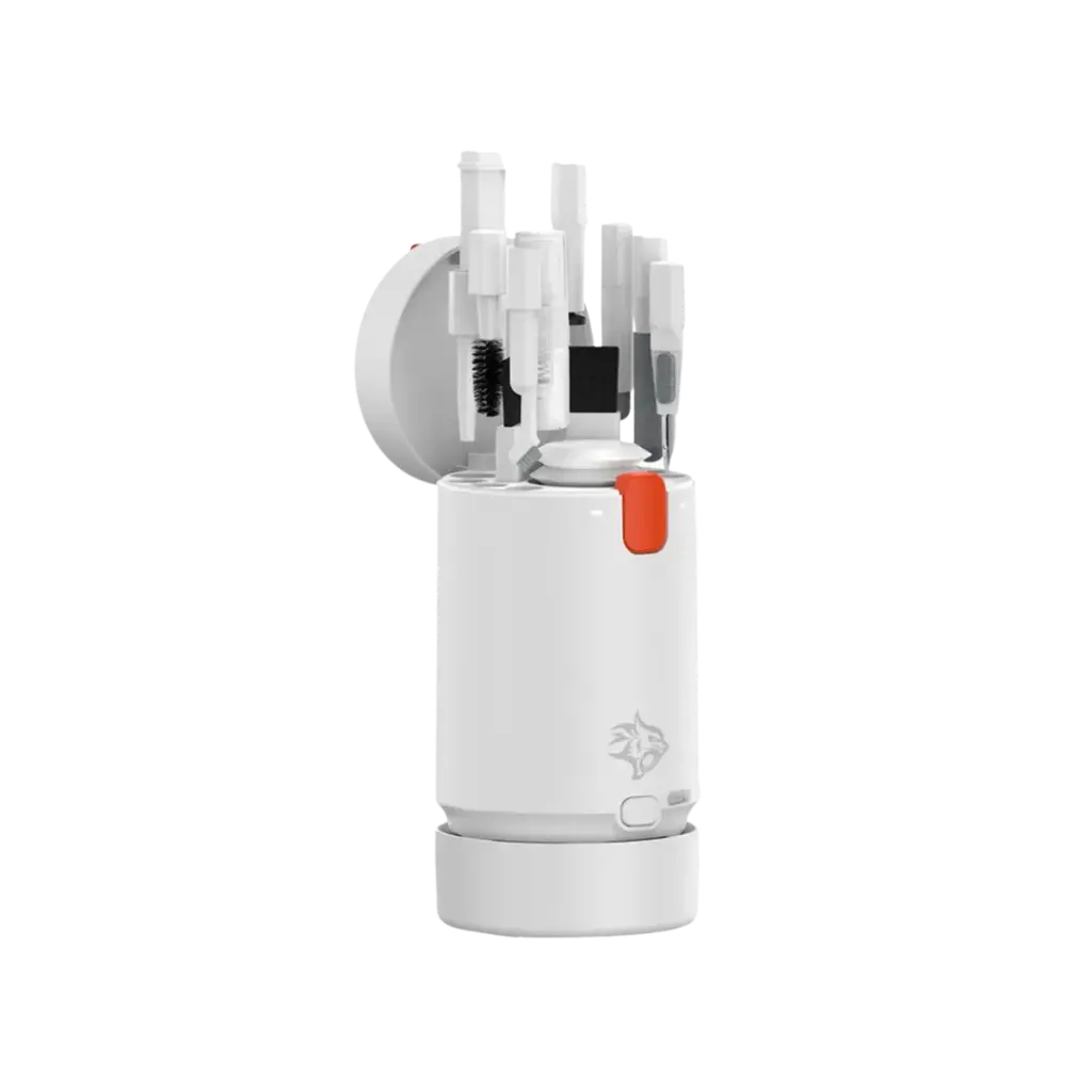Porodo Gaming 21 in 1 Cleaning Kit with Vacuum Function - White