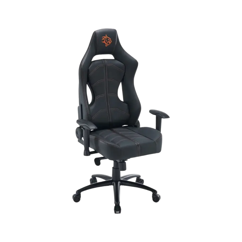 Porodo Gaming Predator Pro Chair Molded Backrest & Seat with 2D Armrest - Black/Orange