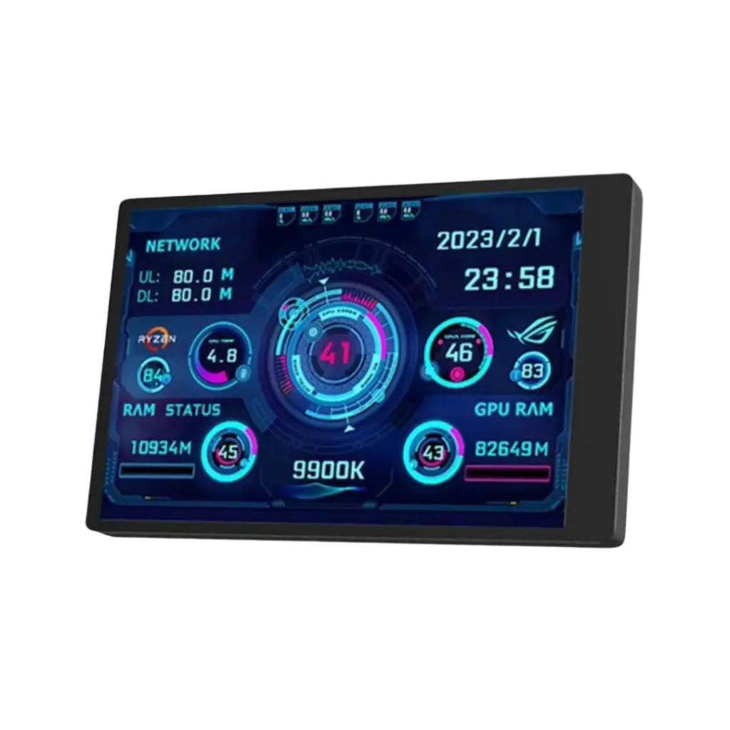 Porodo Gaming 3.5" Mini Smart Information Screen - Black