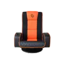 Porodo Gaming Predator Pro Gaming Seat with Armrest & Cupholder 360 Swivel - Black/Orange