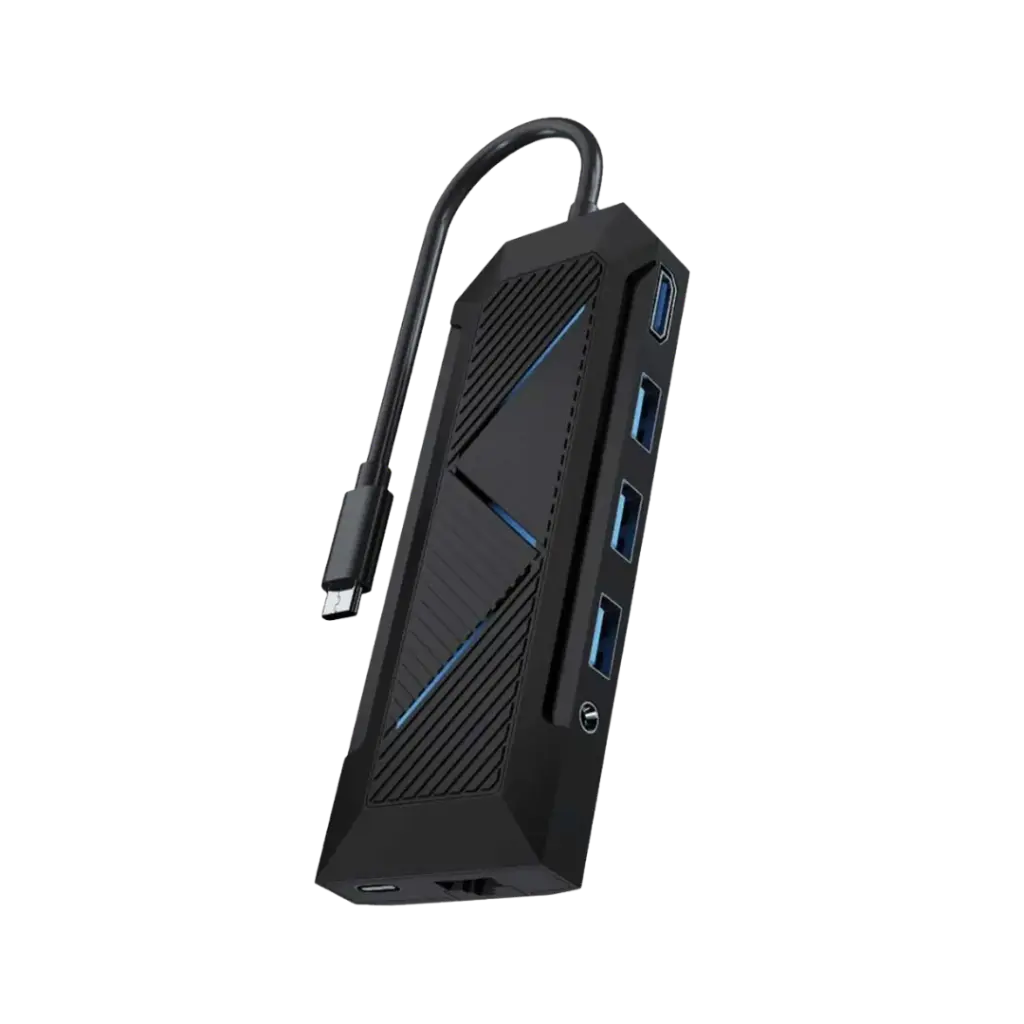 Porodo Gaming 9 in 1 USB-C Hub Gamers Edition