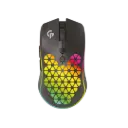 Porodo Gaming 9D Wireless RGB Mouse 10000 DPI with Built-In Rechargeable Battery 600mAh - Black