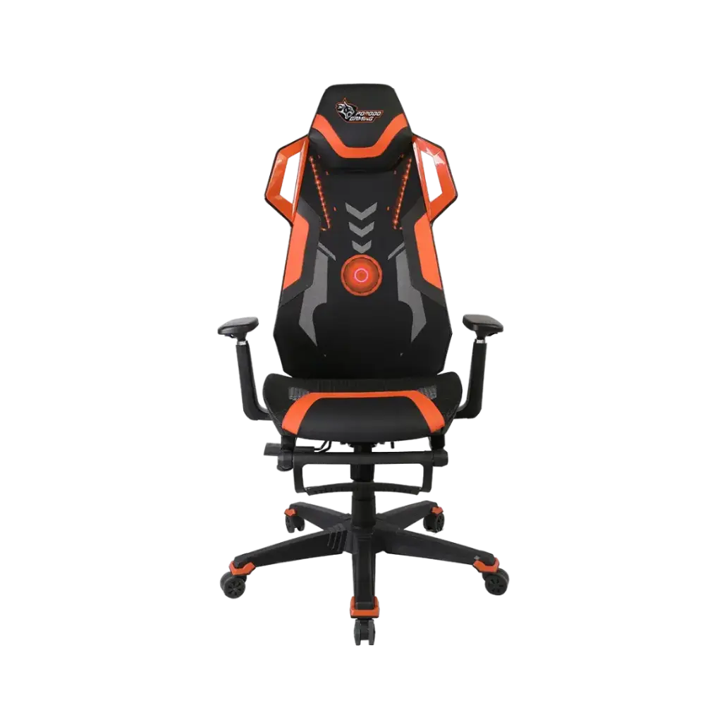 Porodo Gaming Ergonomic Gaming Chair - Black/Orange