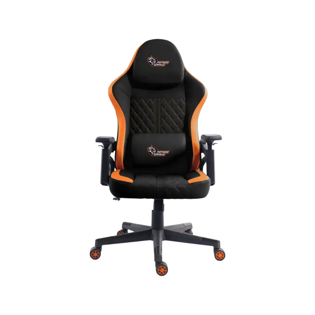 Porodo Gaming Ergonomic Gaming Chair - Black/Orange