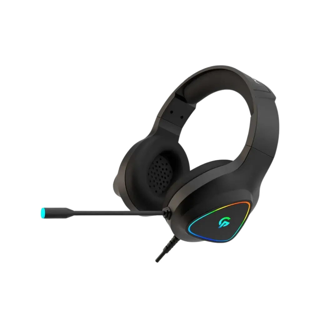 Porodo Gaming Headphone HD Sound with RGB - Black