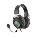 Porodo Gaming Infinity Mirror RGB Gaming Headset with Detachable Omnidirectional Mic - Black