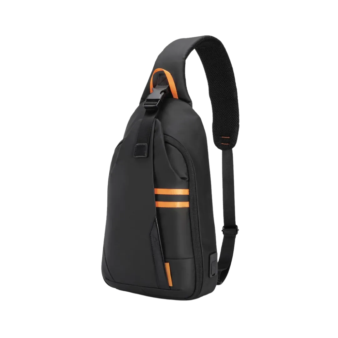 Porodo Gaming Water-Resistant PU Sling Bag With USB-C Port - Black - product