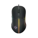 Porodo Gaming Mouse 7D Wired, 6 Breathing RGB, Rubberized Surface