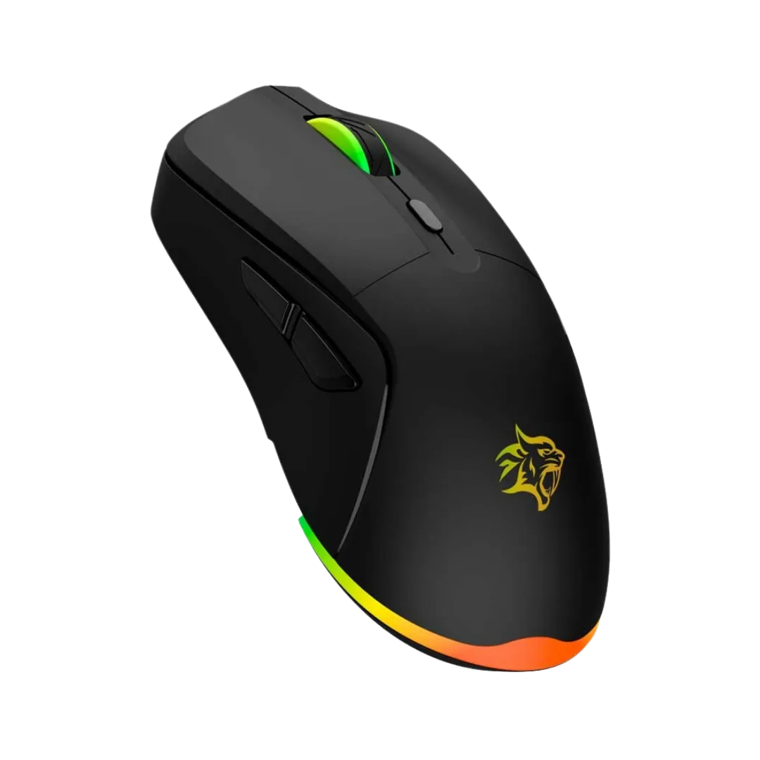 Porodo Gaming Wired Mouse DPI 7200 with RGB Light - Black - product