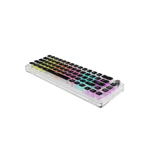 [PDX223-PG] Porodo Gaming Pudding Keycaps Transparent Mechanical Keyboard