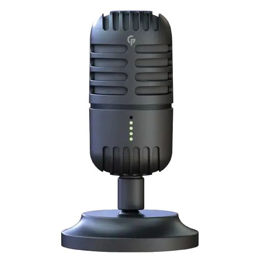 [PDX518-BK-PG] Porodo Gaming Basic Cardioid Microphone with Fixed Stand – Black