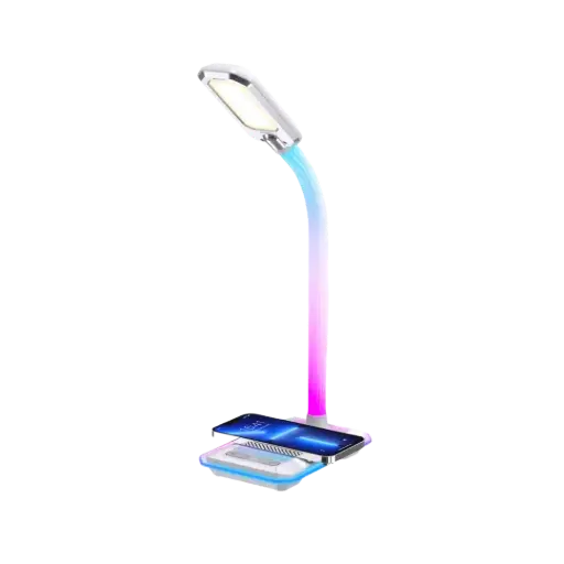 [PDX119-PG] Porodo Gaming E-Sports Desk Lamp with Charging Base - White