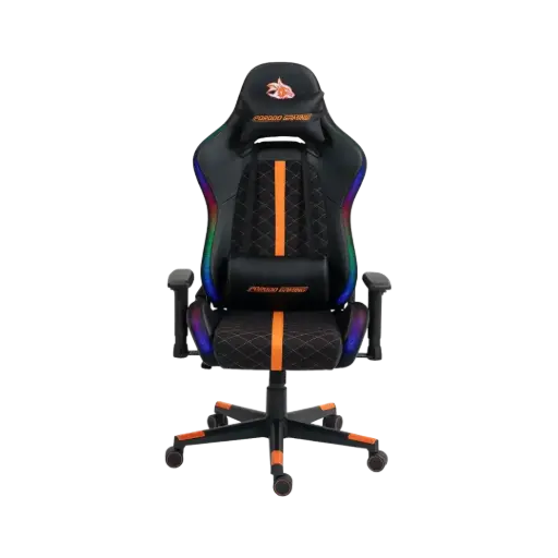 [PDXLK2513BKOG-PG] Porodo Gaming Ergonomic RGB Gaming Chair - Black/Orange