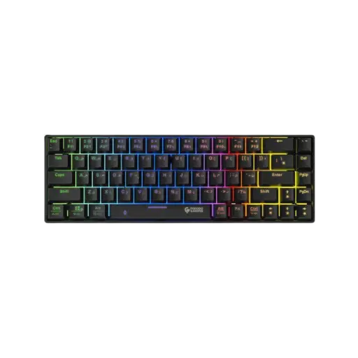 [PDX214-BK-PG] Porodo Gaming Keyboard (Mechanical ) with Wired and Bluetooth ( English / Arabic )