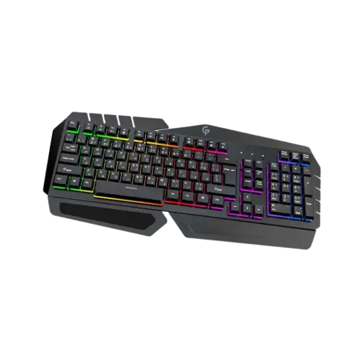 [PDX212-BK-PG] Porodo Gaming Keyboard With powerful Metal Frame