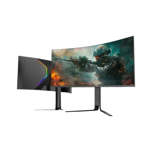 [PDXV34200BK-PG] Porodo Gaming Ultra-Wide QHD 200Hz Gaming Monitor with Ergonomic 3-Axis Stand - Black