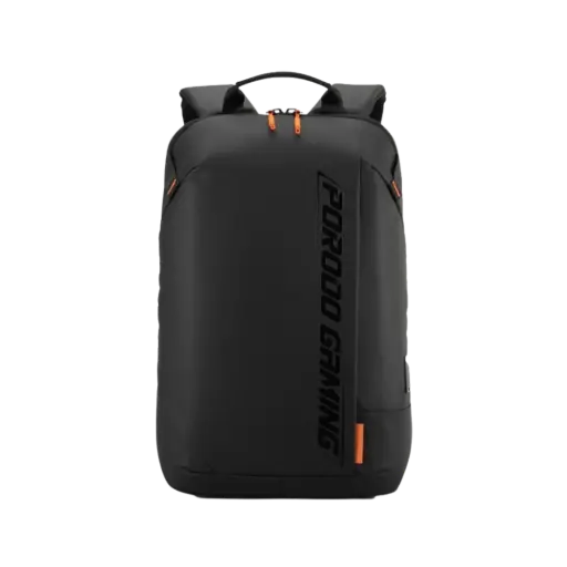 [PDX533-PG] Porodo Gaming Water-Resistant PU Laptop Backpack With USB-C Port - Black