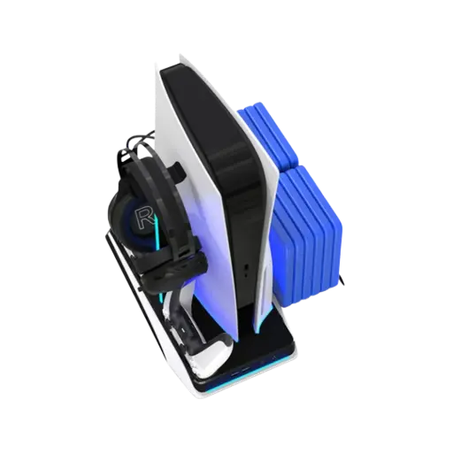 [PDX116-PG] Porodo Gaming Multi-Function PS5 and Headphone Cooling and Charging Hub - Black/White