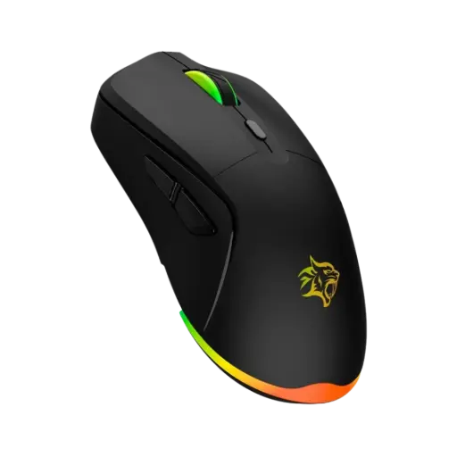 [PDX322-PG] Porodo Gaming Wired Mouse DPI 7200 with RGB Light - Black