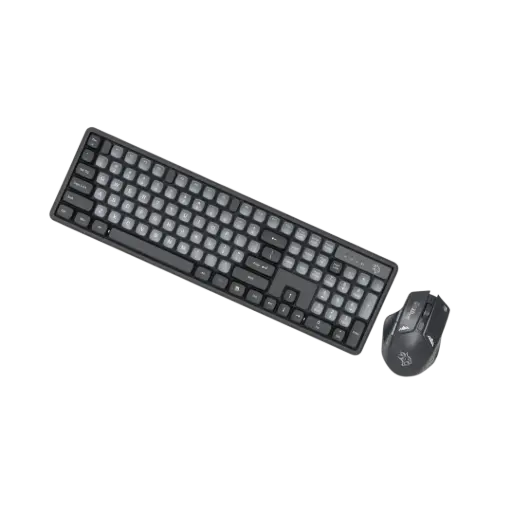 Porodo Gaming Wireless Keyboard Mouse Set 2.4GHz 1600 DPI